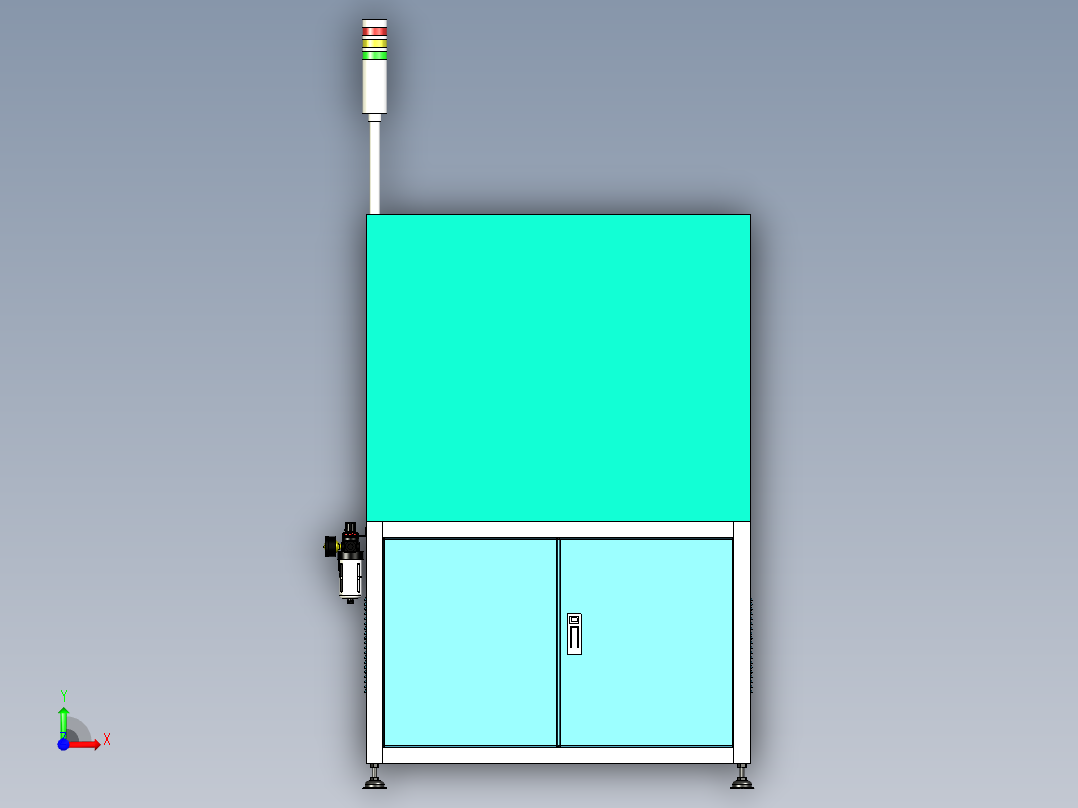电线绕线设备设计前视图