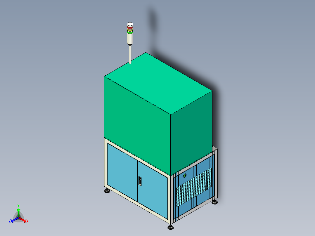 电线绕线设备设计正等轴测图