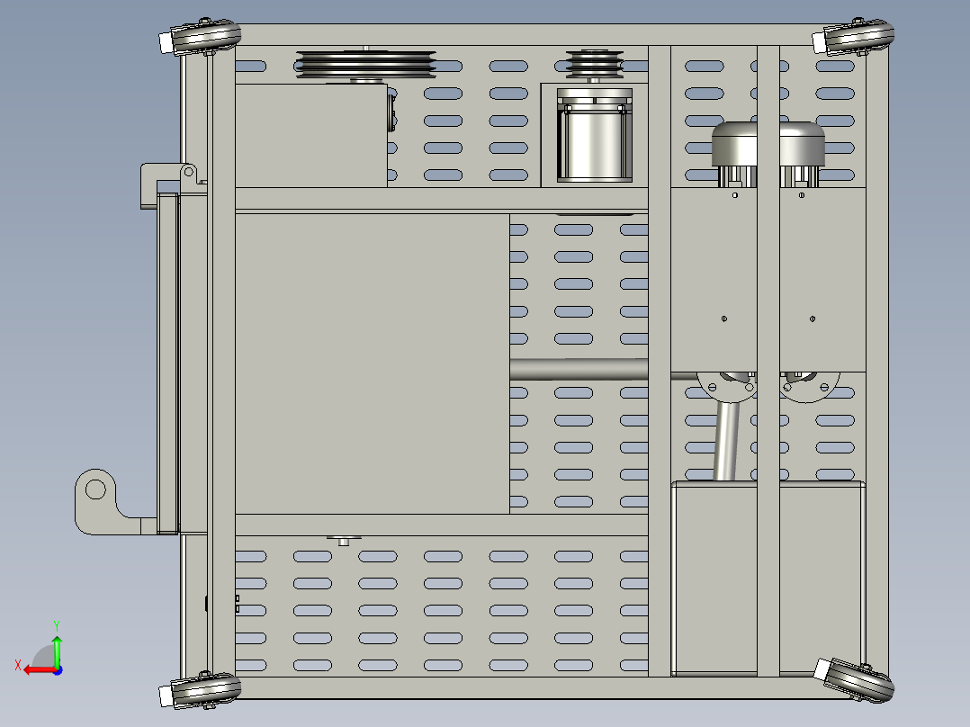 真空烘箱脉动式真空干燥机后视图