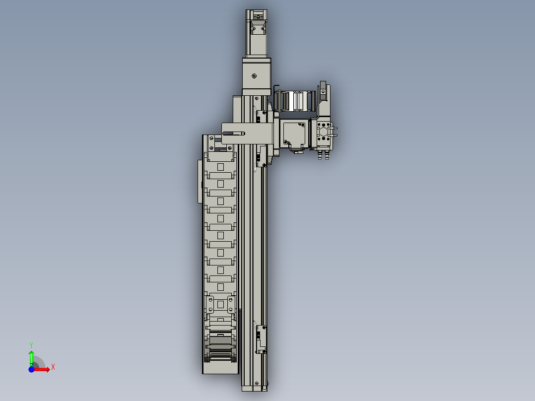 外壳模组支架前视图