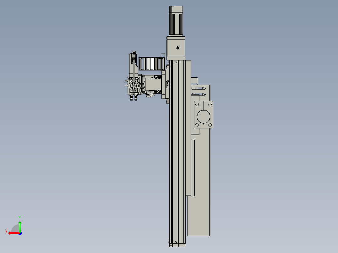 外壳模组支架后视图