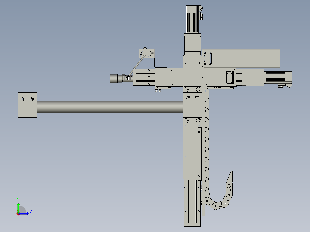 外壳模组支架左视图