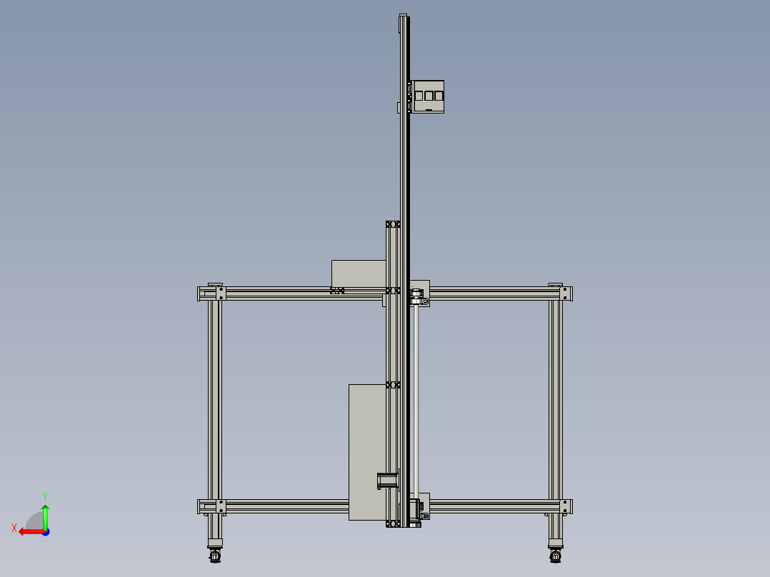 户外墙壁绘画机器人后视图