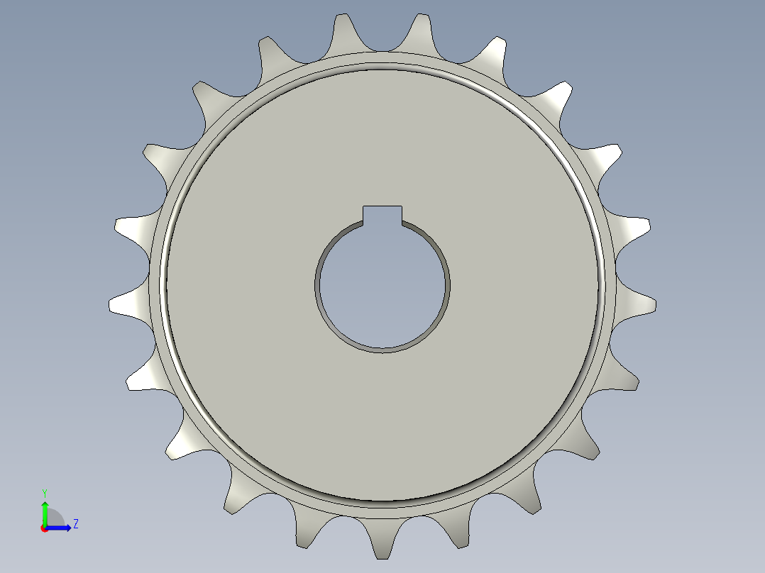 链轮(Z21孔26左视图