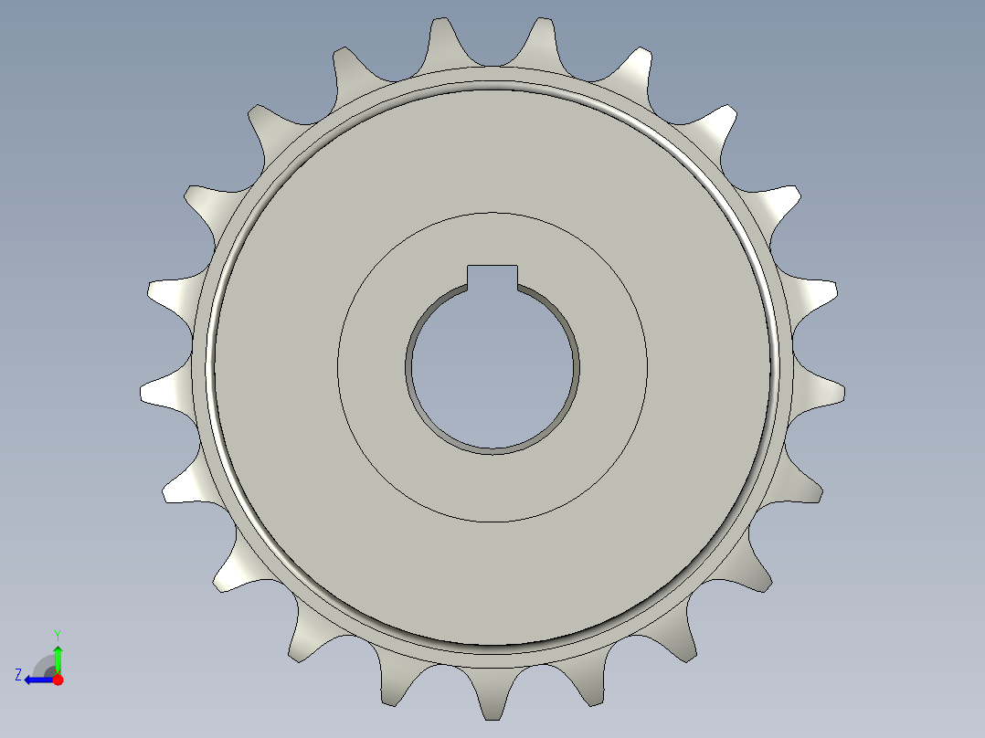链轮(Z21孔26右视图