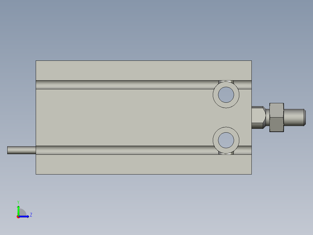 LXYC-BOSS气缸CDU20-30D-M9BL左视图
