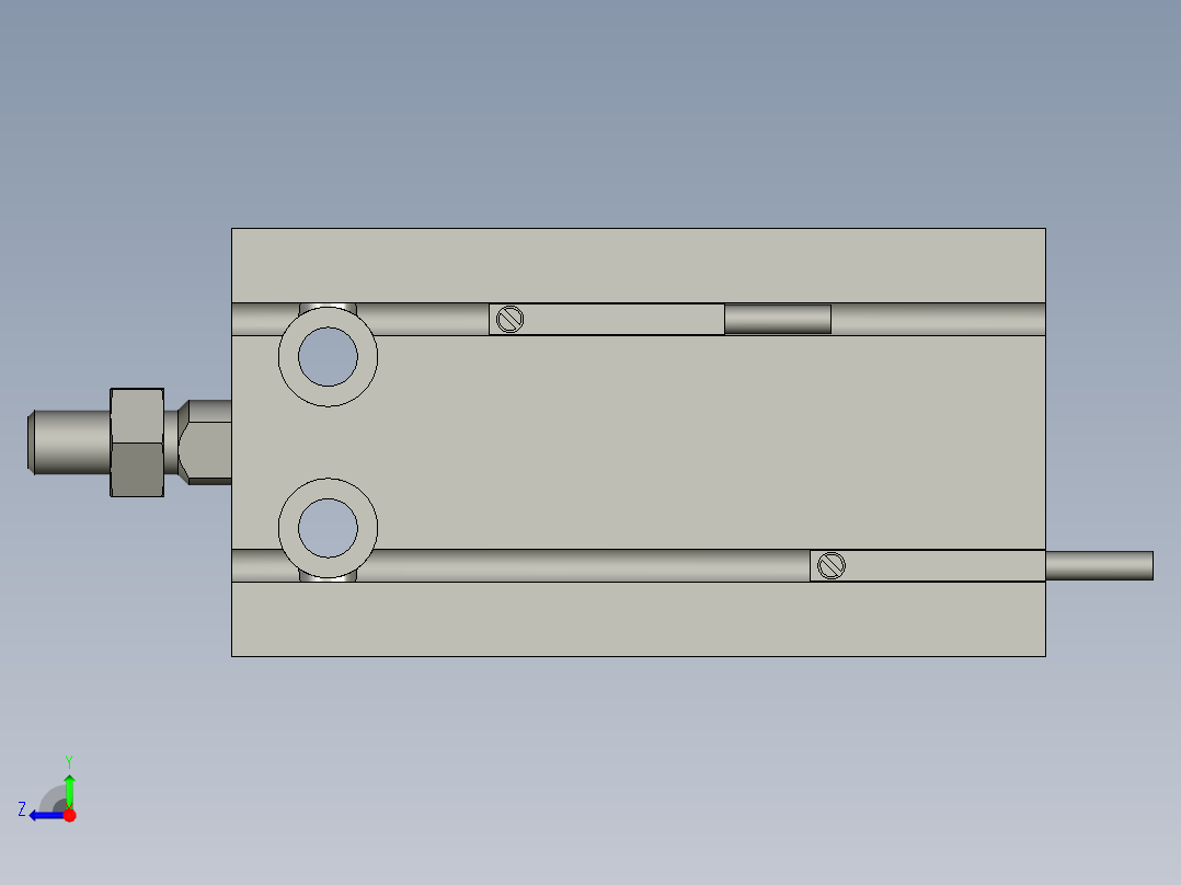 LXYC-BOSS气缸CDU20-30D-M9BL右视图