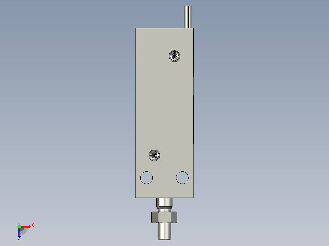 LXYC-BOSS气缸CDU20-30D-M9BL俯视图