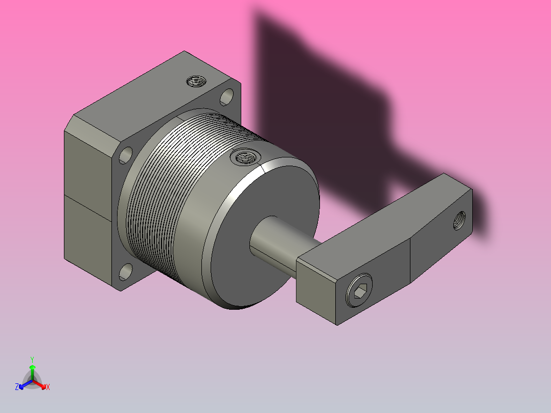 气缸RAS-63s_asm正等轴测图
