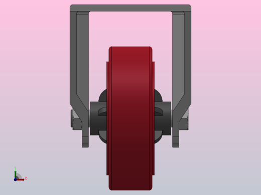 Z01-02-160-404R普通工业轮[Z01-02-100-404R]脚轮前视缩略图