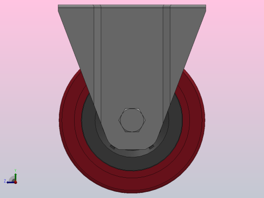 Z01-02-160-404R普通工业轮[Z01-02-100-404R]脚轮右视缩略图