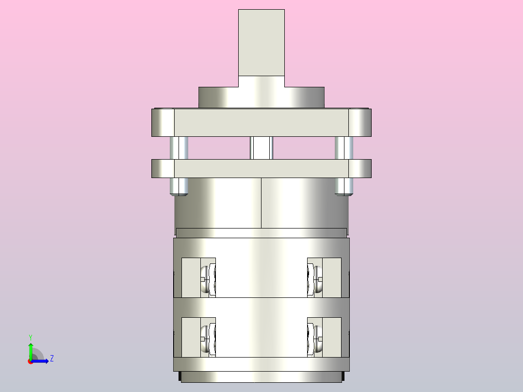 LW32-25_2万能转换开关三维模型202102左视图
