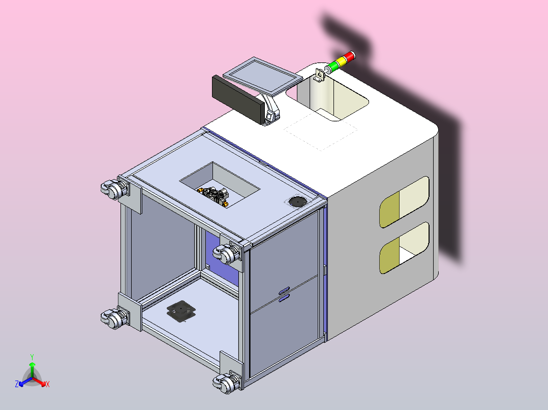 光纤自动耦合设备主视图