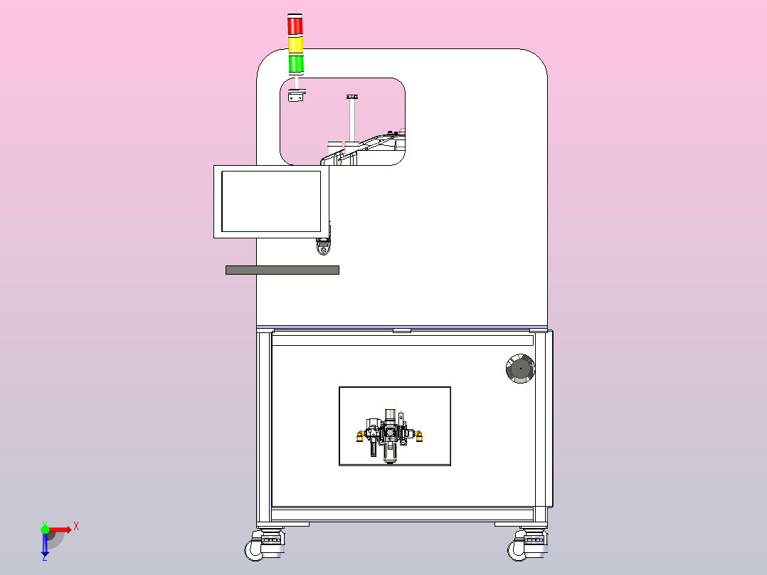 光纤自动耦合设备俯视图