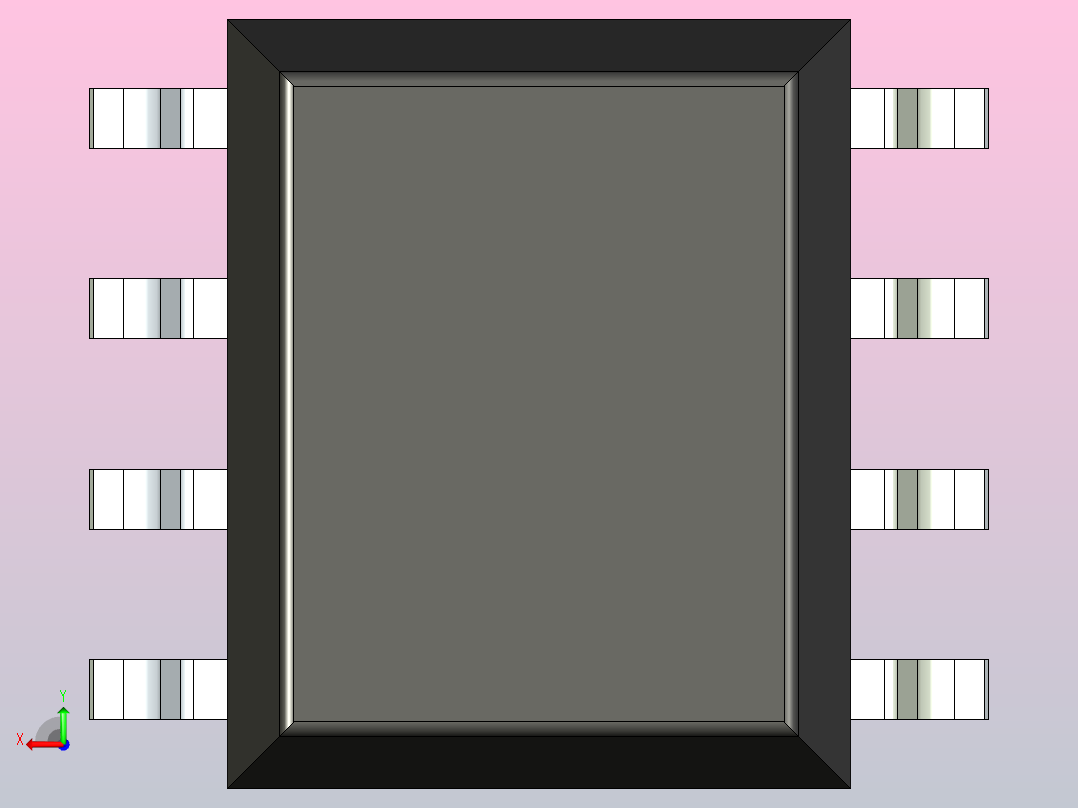 106x SOIC 封装（小外形集成电路）SOIC127P594X363-8N后视图