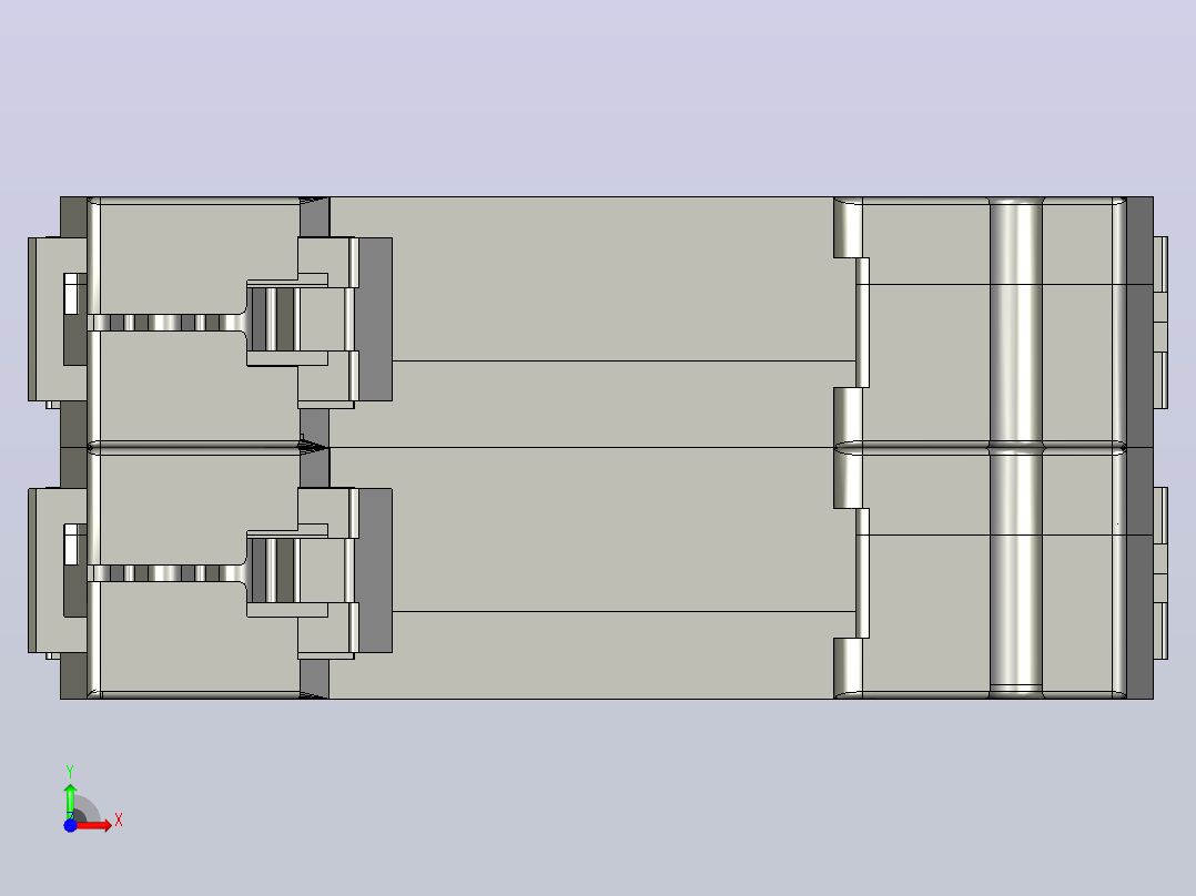DZ47-60&amp;2P&amp;小型断路器三维模型202307前视图