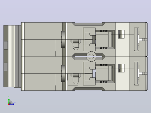 DZ47-60&amp;2P&amp;小型断路器三维模型202307左视缩略图