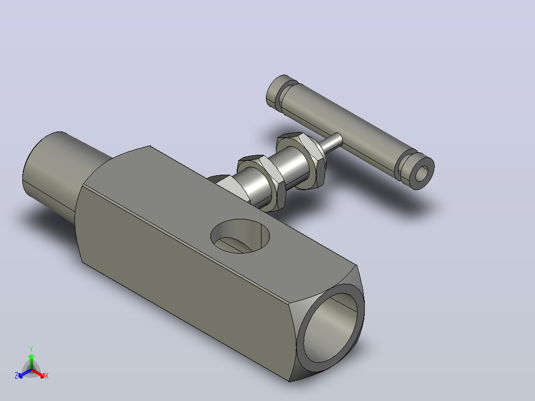 泄放阀[CMP8MBF-CS316M×3F]正等轴测图