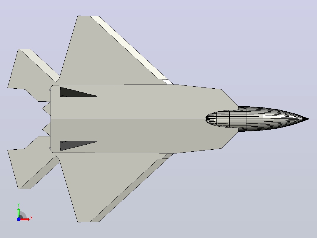 F22战斗机前视图