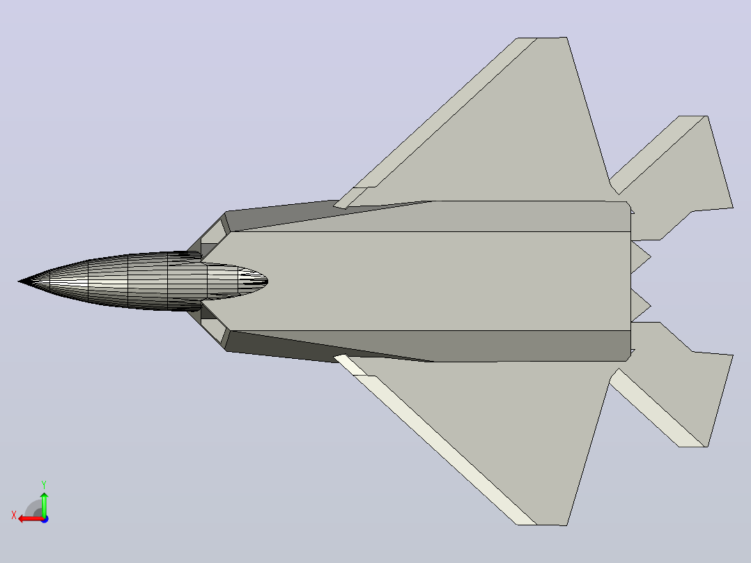 F22战斗机后视图