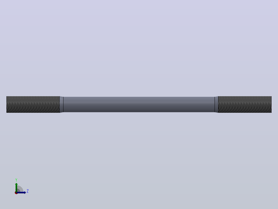 多套GBT897-GBT953Q螺柱3D模型Solidworks设计左视图