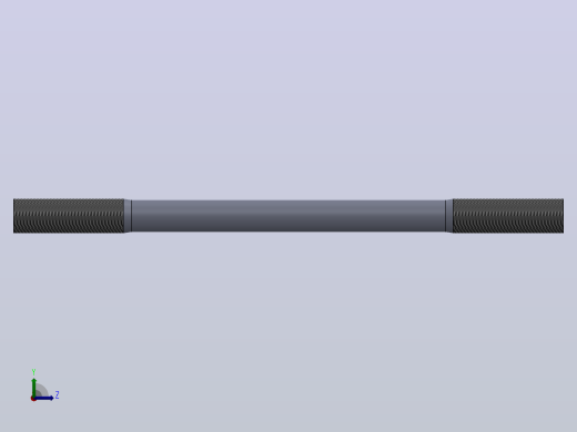 多套GBT897-GBT953Q螺柱3D模型Solidworks设计左视缩略图
