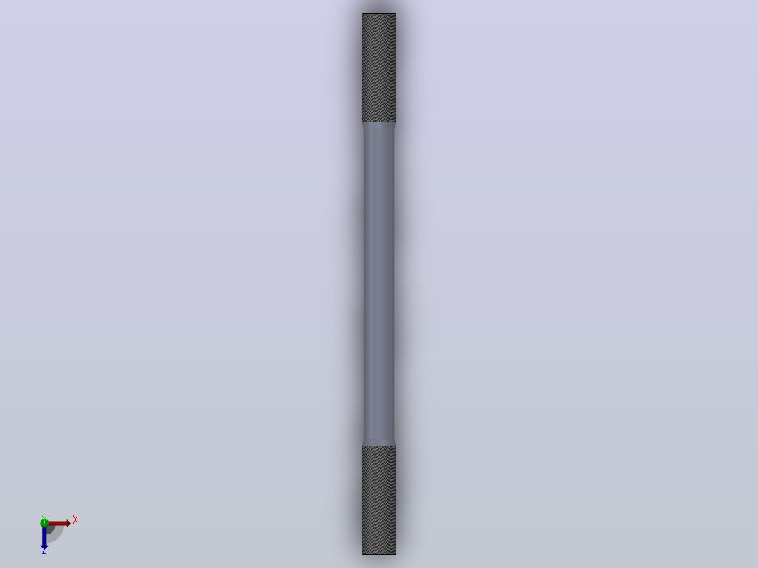 多套GBT897-GBT953Q螺柱3D模型Solidworks设计俯视图