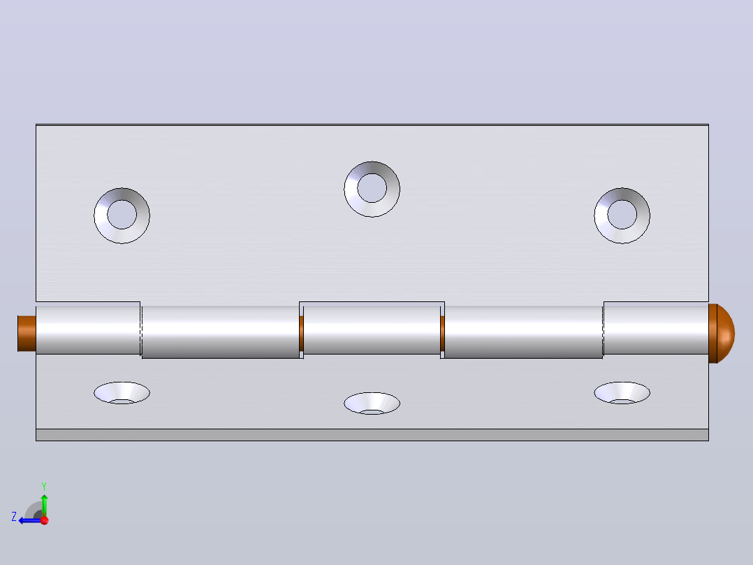 铰链，合页User Library-hinge-3右视图