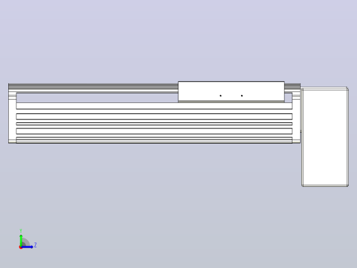 皮带直线轴半封闭可选导轨TPA-HNB-202D-140-L200-LP-C-P75-N3左视缩略图