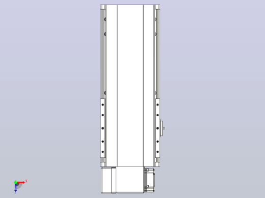 皮带直线轴半封闭可选导轨TPA-HNB-202D-140-L200-LP-C-P75-N3俯视缩略图