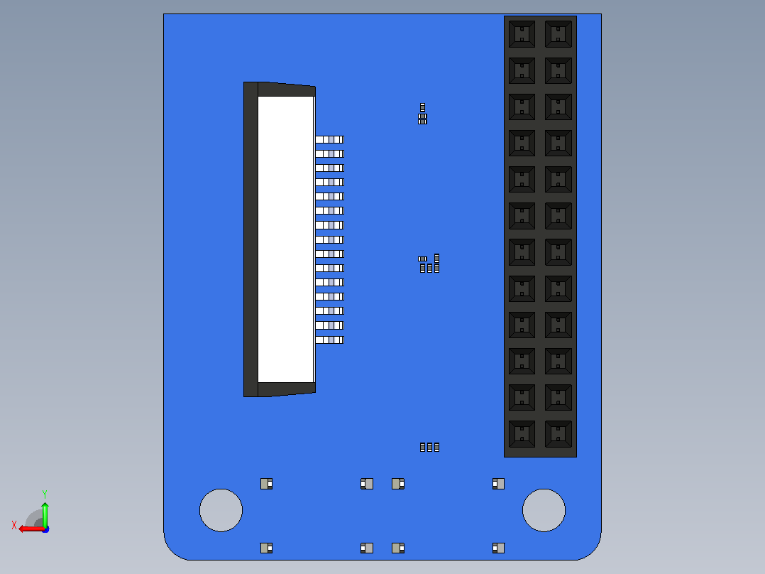 Pi TFT 1.3 模块后视图