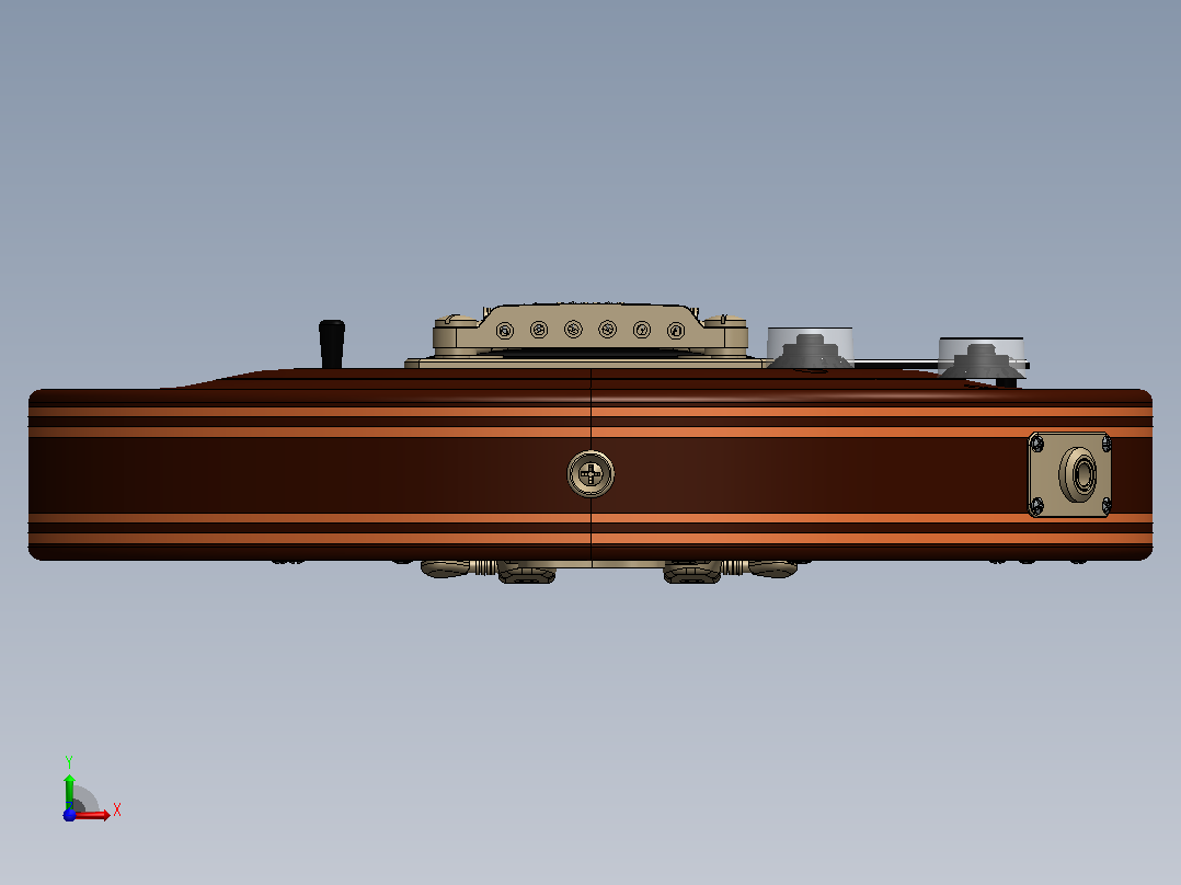 Gherson吉他3D模型前视图