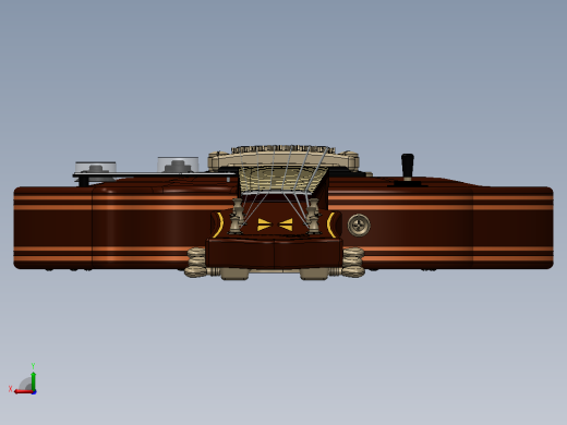 Gherson吉他3D模型后视缩略图