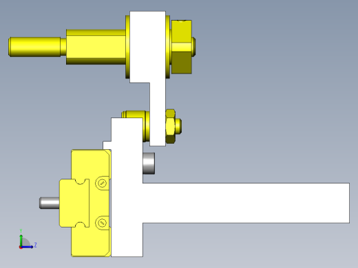 滚动轴承夹紧机构左视缩略图