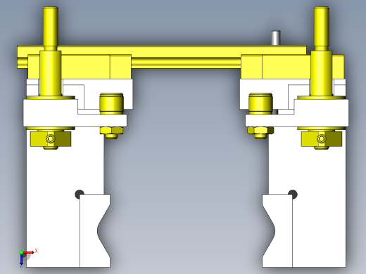 滚动轴承夹紧机构俯视缩略图
