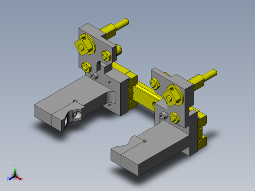 滚动轴承夹紧机构正等轴测缩略图