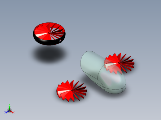 inventor 无人机三维旋转尾旋翼直升机