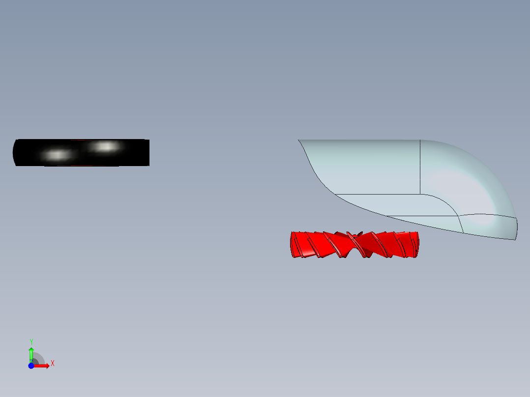 inventor 无人机三维旋转尾旋翼直升机前视图