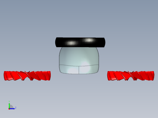 inventor 无人机三维旋转尾旋翼直升机左视缩略图