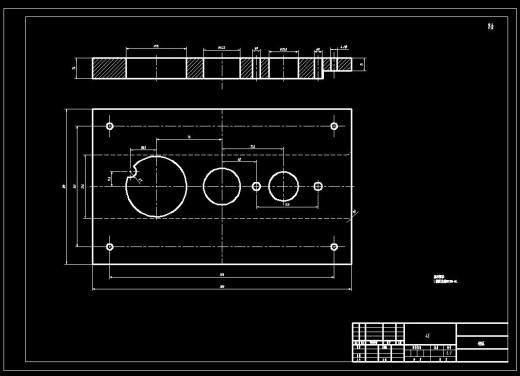 偏心盘级进模（CAD图+Proe三维）缩略图