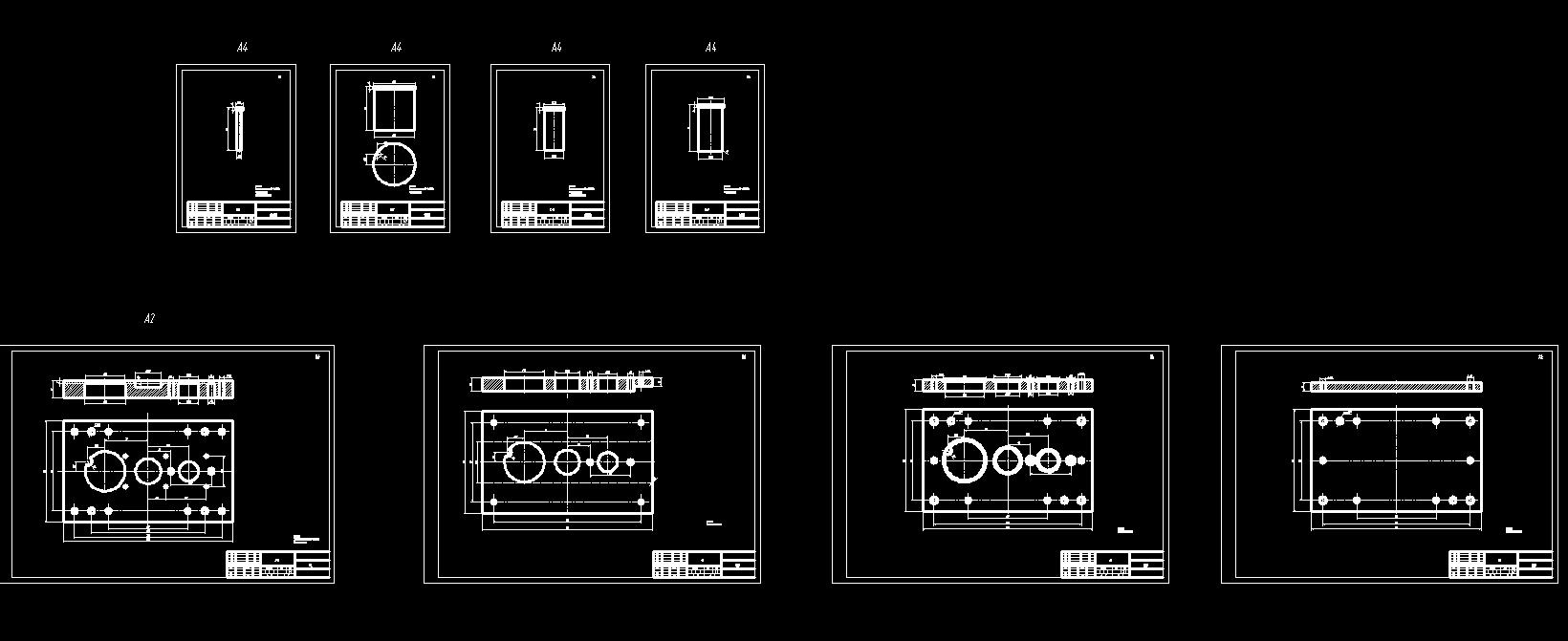 偏心盘级进模（CAD图+Proe三维）