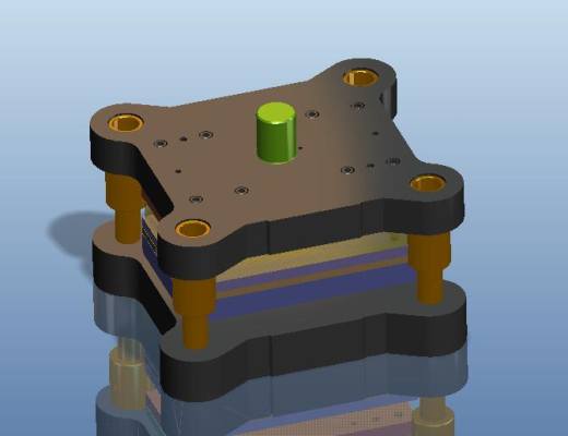 偏心盘级进模（CAD图+Proe三维）缩略图