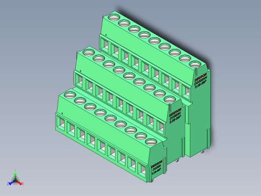 DEGSON DG500 系列 5.05.087.62mm 接线端子-DG500A3-5.08-27P-14-00AH