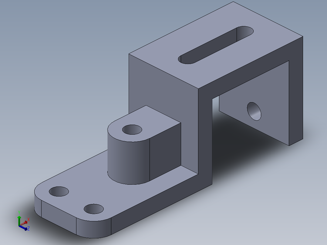 SW建模练习题-practice 79主视图
