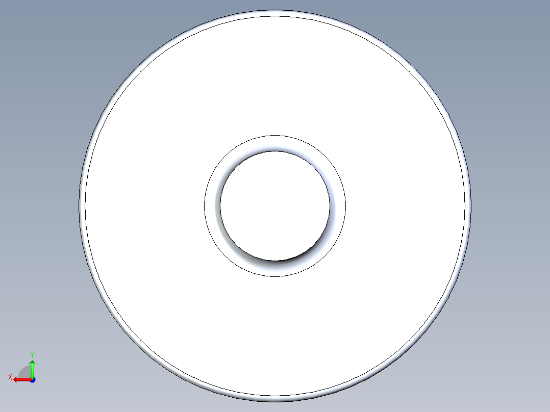 离心离合器三维SW模型后视图