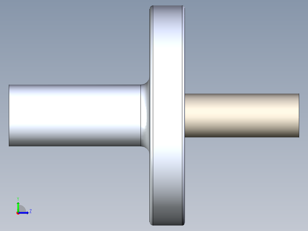 离心离合器三维SW模型左视图