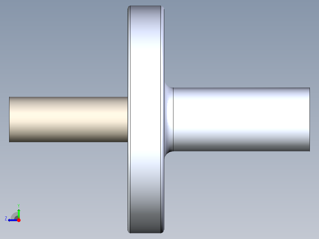 离心离合器三维SW模型右视图