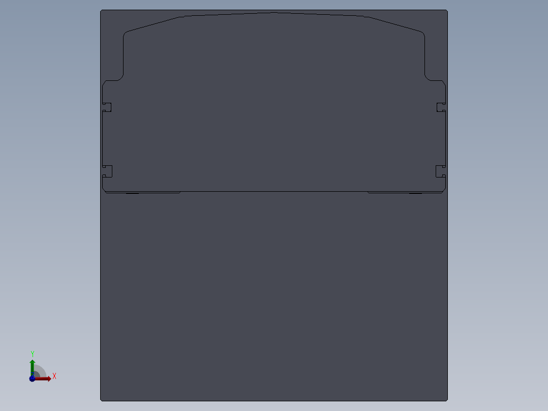 直线模组LHA22-1-可变-D设计图纸前视图