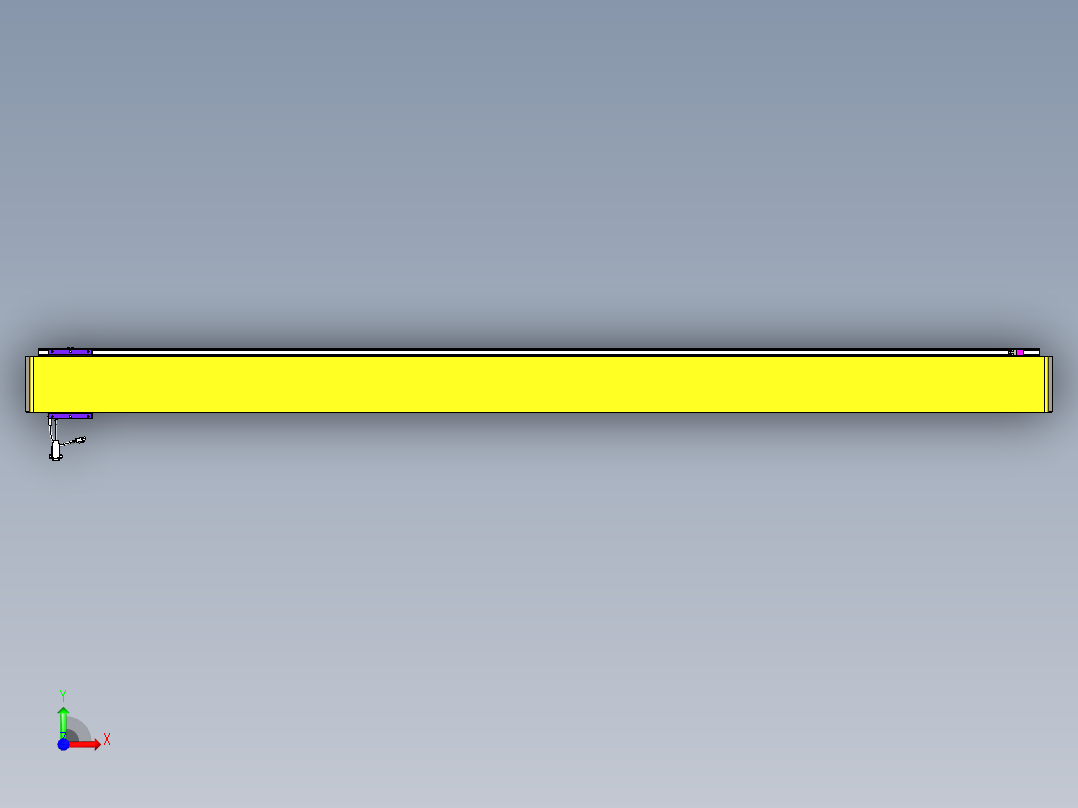 威洛博VL系列直线电机模组-VL14S1-S2350前视图