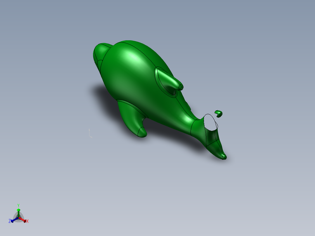 海豚正等轴测图